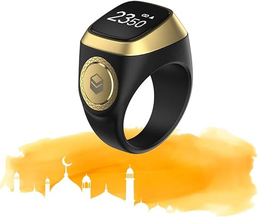 Mini Rechargeable Smart Tasbih Zikr Ring, Muslim Prayer, Prayer Timing Reminder, Waterproof 