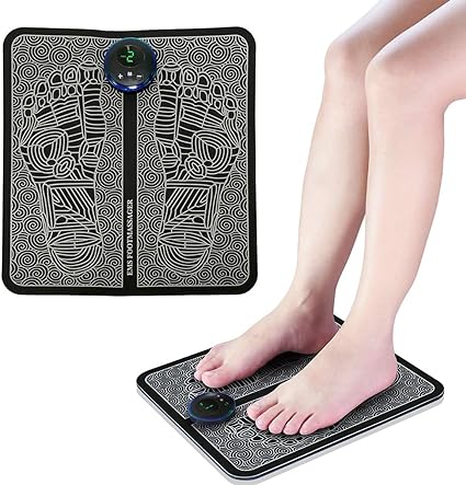 Rechargeable folding portable electric massage mat 